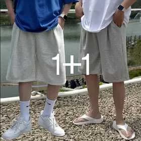 머시따 데일리 트레이닝 버뮤다 핀턱 반바지 2개