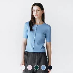 지오다노 여성 립 반팔 가디건 18,400원 무배