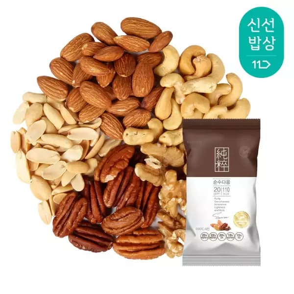 산과들에 하루견과 순수다움 100개 낱봉 43,960원 무배