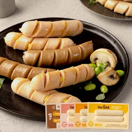 아임닭 닭가슴살 소시지 100g 4종 20팩 19,800원