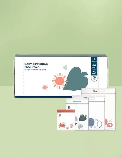 마더케이 아기 지퍼백 4종 멀티팩 11,920원