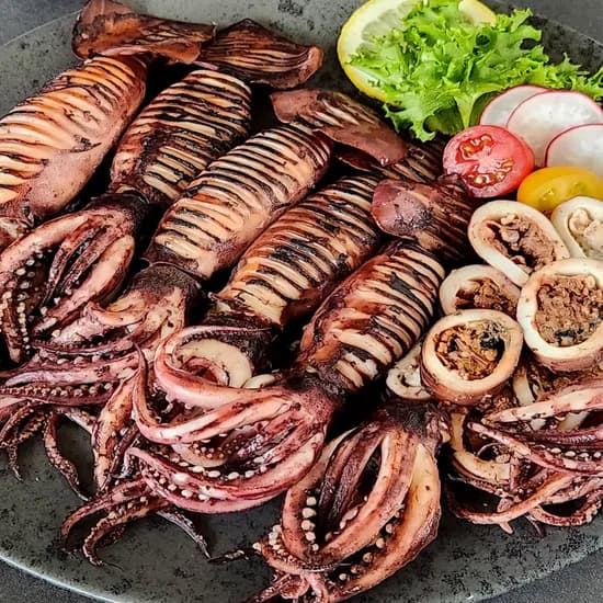 녹진내장 통오징어 급냉 600g