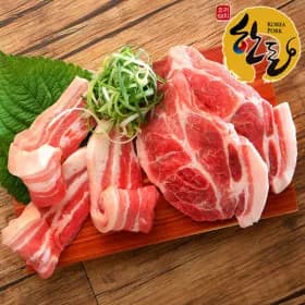 한돈 냉장 삼겹살 600g+목살 600g 25,990원 무배