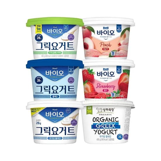 매일 바이오 요거트 무가당/저지방/플레인 6종 2+1 9,900원