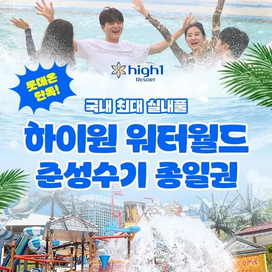 하이원리조트 워터월드 주중권 대인 22,190원