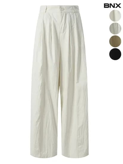 밴딩 핀턱 절개 와이드 팬츠 18,900원 무배