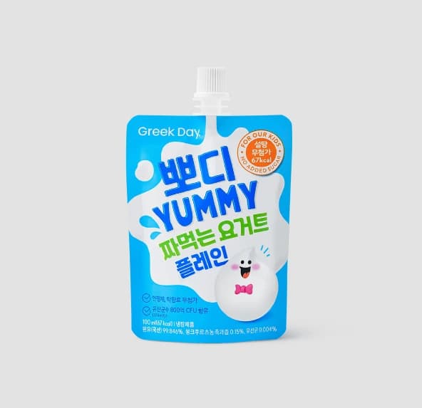 그릭데이 뽀디야미 짜먹는 요거트 플레인 100ml 8팩 26.05.11