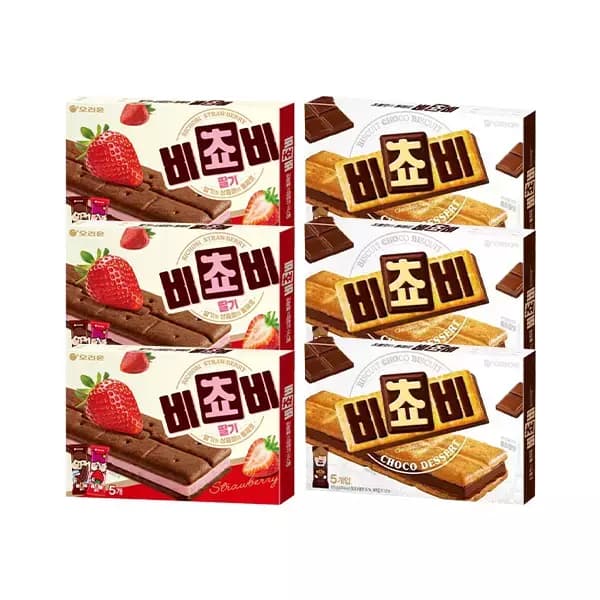 오리온 비쵸비 딸기 125g 3개 외 다양 오리온 비쵸비 3개