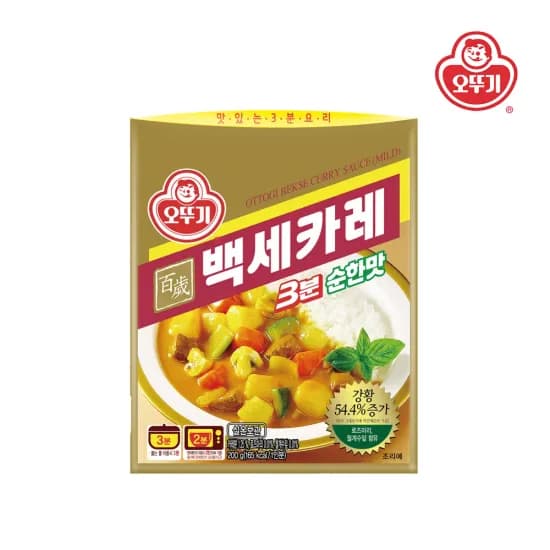 백세카레 3분 순한맛 200G 12개  23,440원