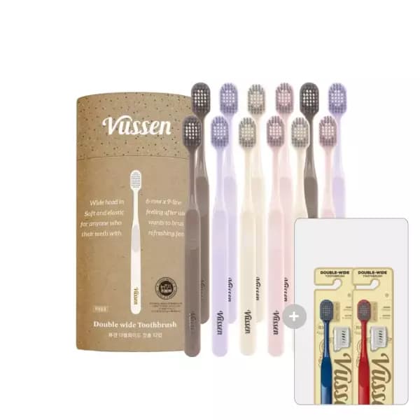 뷰센 더블와이드 칫솔 파스텔 12개+2개 증정 25,700원