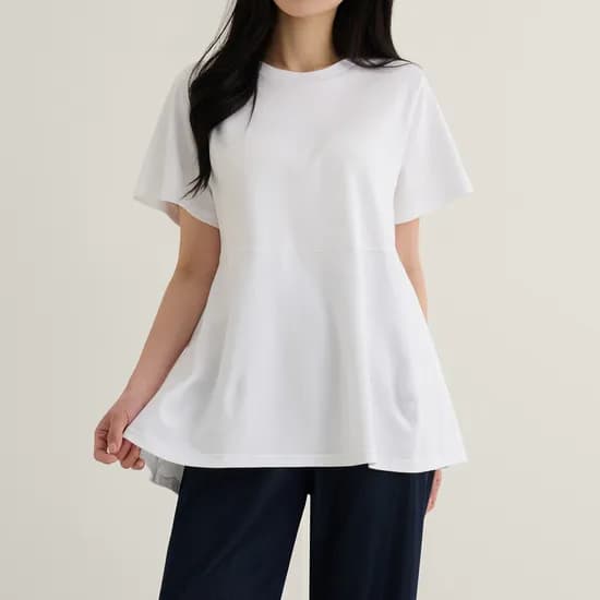 더소재 44~77 플레어 레이어드 반팔티 35,599원 무배