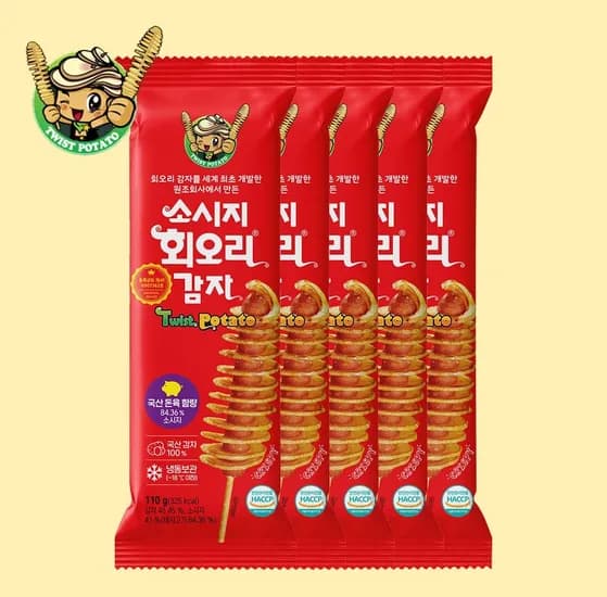 딜크릿 국내산 소시지 회오리감자 5개 9,900원