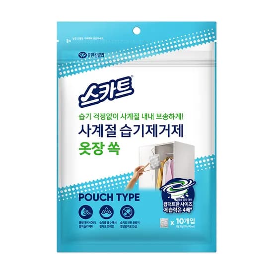 스카트 사계절 습기제거제 옷장 쏙 30g 10개입 2팩