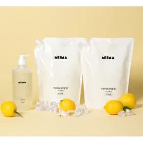미마 자연유래 주방세제 레몬향 750ml + 리필2개