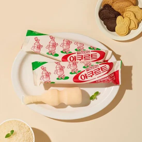 얼려있는 야쿠르트 아이스크림 35개