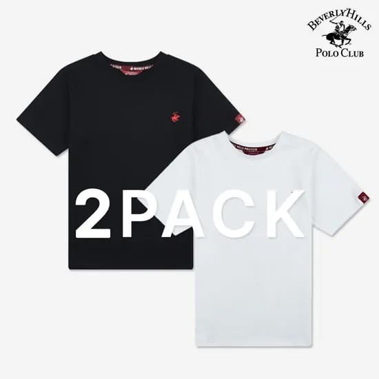 Beverly Hills Polo Club logo embroidery half-sleeve T-shirt 2pack total 12,230 won