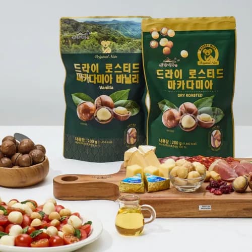호주산 드라이 로스티드 마카다미아 200gx4봉