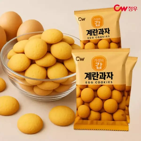청우 계란과자 6봉 마늘바게트 4봉