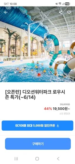 디오션 워터파크 19,500원