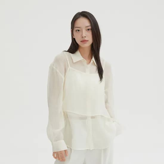 스파오 뷔스티에 셔츠 세트
