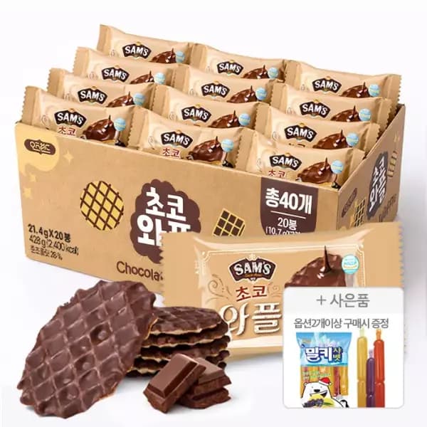 진한 초코와플 428g 외 다양 20봉x2개입 총 40개입