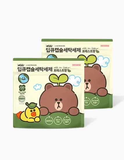 아이러브베베 라인프렌즈 포레스트 캡슐세제 200개입 8,950원
