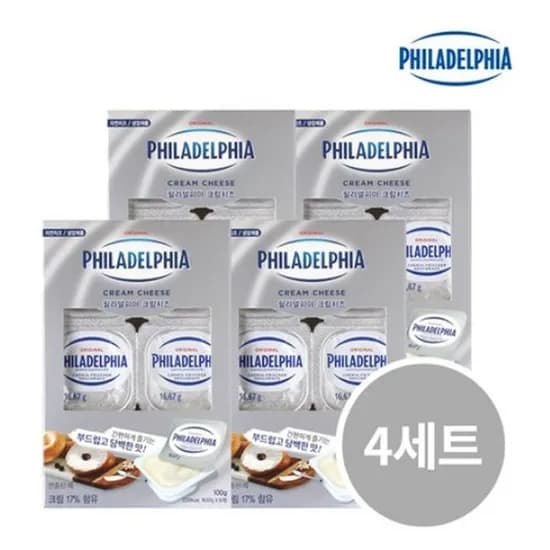 필라델피아 포션 크림치즈 16.67g 24개 (4팩) 15,370원