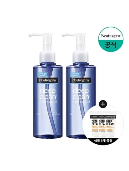 뉴트로지나 딥클린 클렌징 오일 200ml 2개 + 클렌저 10g 3개 19,900원 핫딜