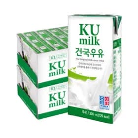 건국 멸균우유 200ml 48팩 20,780원