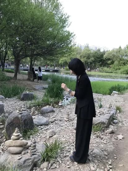 지센 핀턱 와이드 밴딩 쿨링 슬랙스
