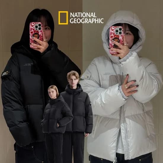 내셔널지오그래픽 나나 패딩 후디 구스다운 점퍼