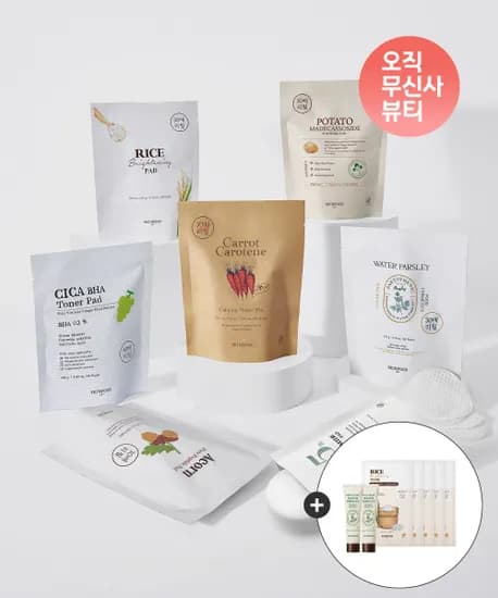 스킨푸드 패드 리필 30매X6개 180매+마스크팩 5매 파슬리에센스15ml 2개 증정 27,920원