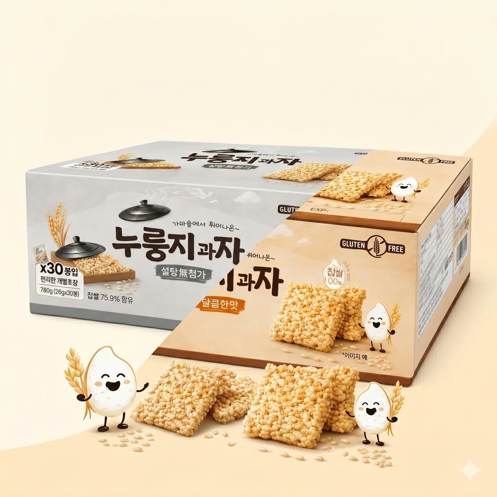 누룽지과자 무설탕/달콤한맛 780g 2종 택1 외 다양
