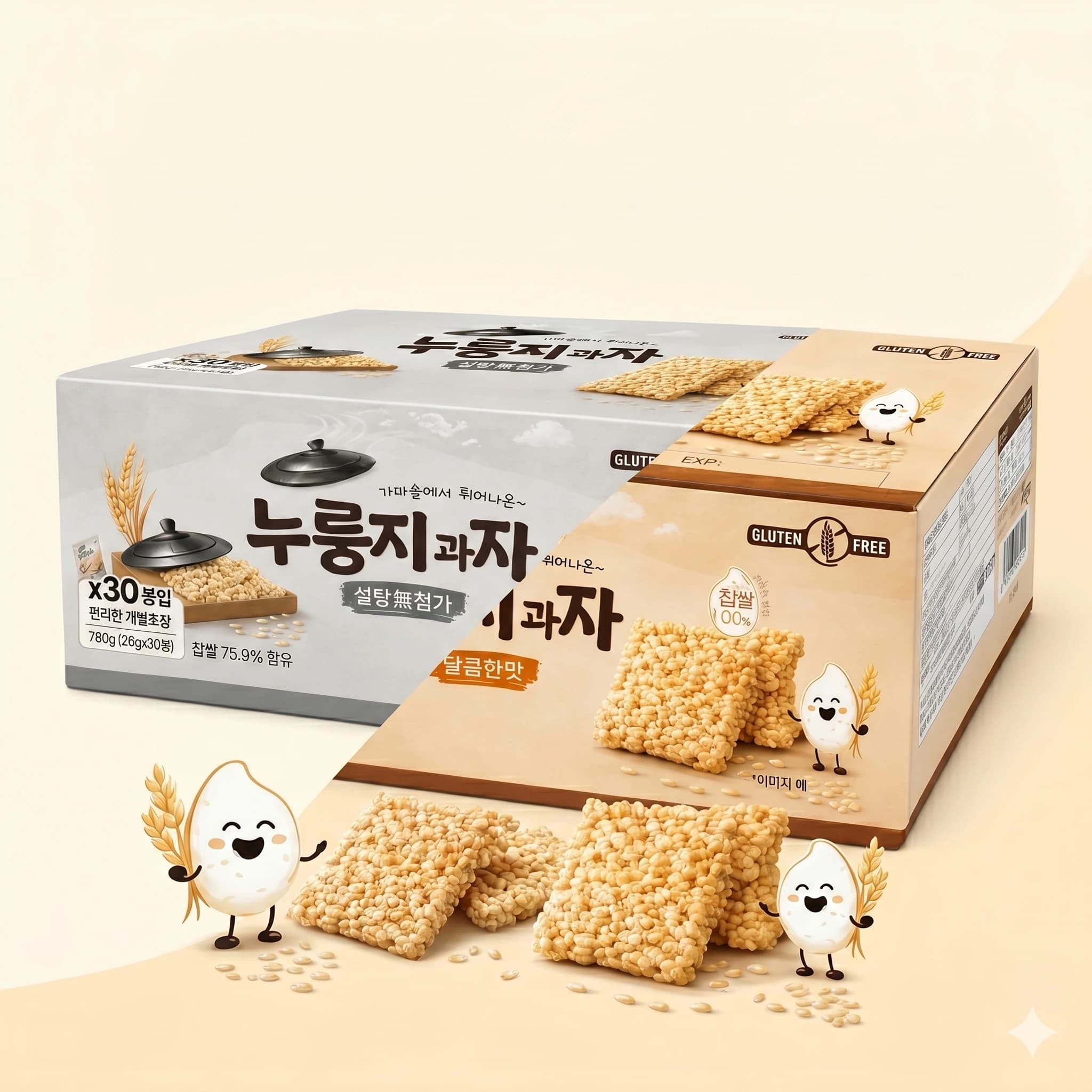 누룽지과자 무설탕/달콤한맛 780g 2종 택1 외 다양