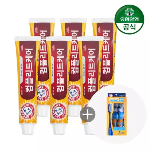 암앤해머 베이킹소다 치약 178g 6개 + 칫솔증정 19,790원