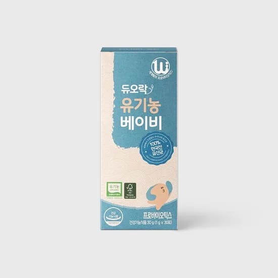 듀오락 유기농 베이비 유산균 30포 8,640원 무배