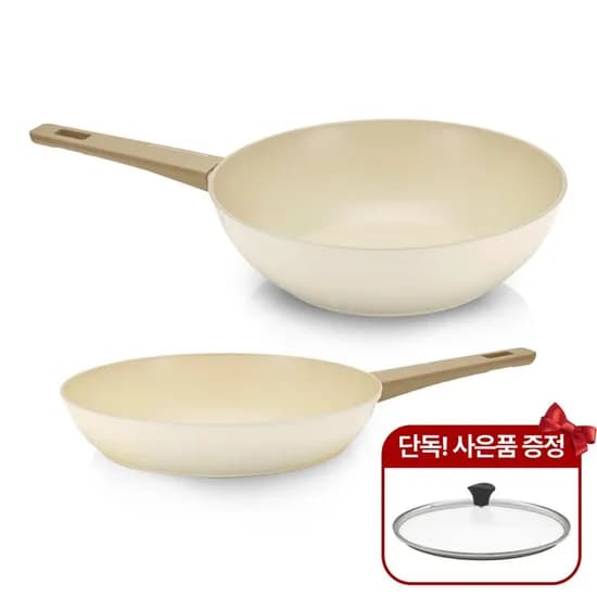 리벤스 세라믹 후라이팬28+궁중팬28+뚜껑 21,150원