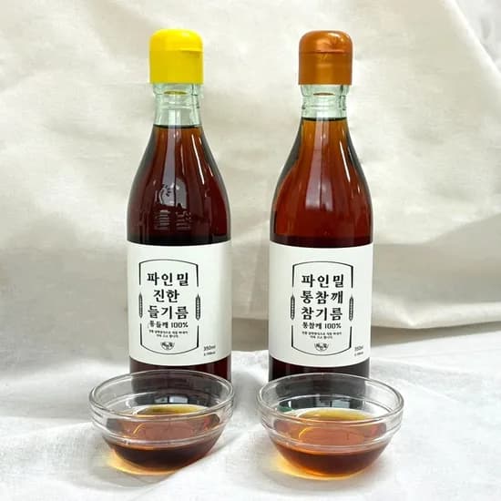 파인밀 저온압착 통깨100% 참기름 350ml 외 다양 2개 1+1 9.810원
