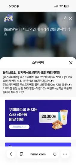 올리브 오일 엑스트라버진 500ml 2병 + 발사믹 식초 15년 1병 외 다양