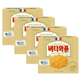 크라운 버터와플 이즈니생메르 버터 158g 외 다양 4개