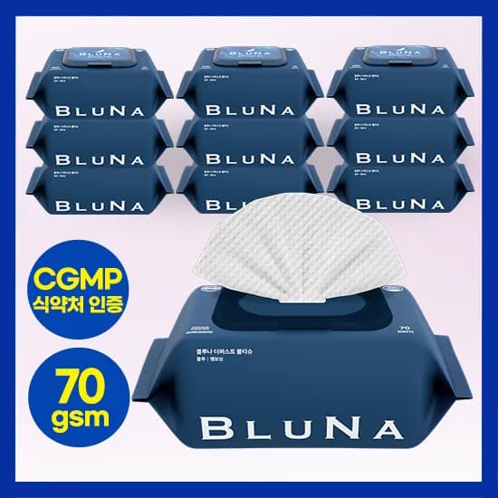 블루나물티슈 70매 x 10팩, 외 다양, 총 700매, 6,900원