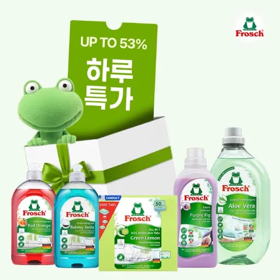 프로쉬 식기세척기 세제 미니 50개 + 오리지널 9개 14,960원 무배