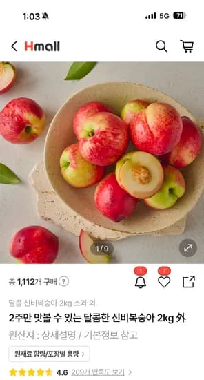 신비복숭아 외 다양 2kg 32과 내외 총 13,900원