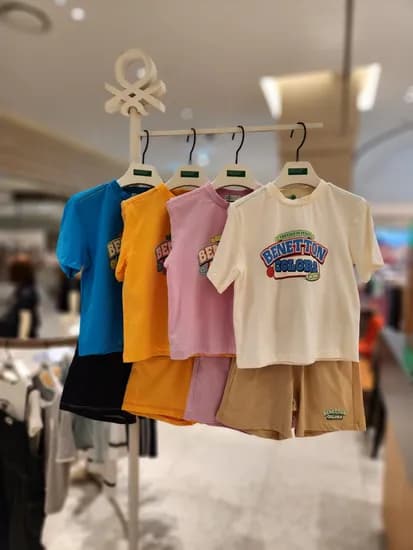 베네통키즈 로고플레이 반팔 상하세트 20개