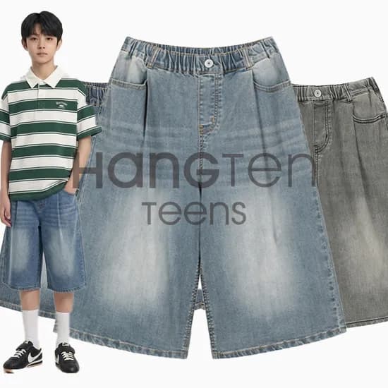풀밴딩 버뮤다 데님팬츠 22
