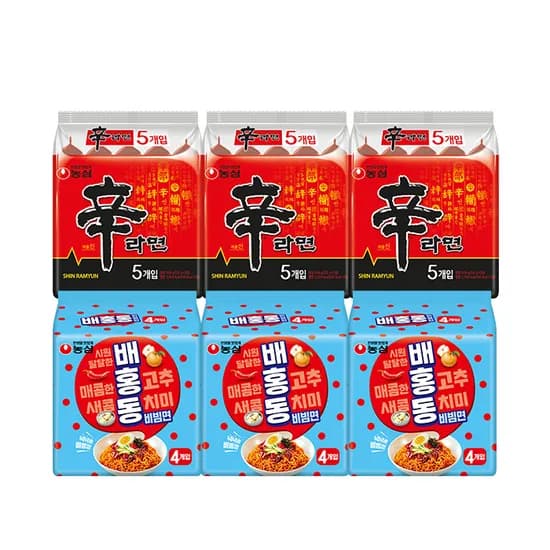 신라면 15개 배홍동 12개 총 27개