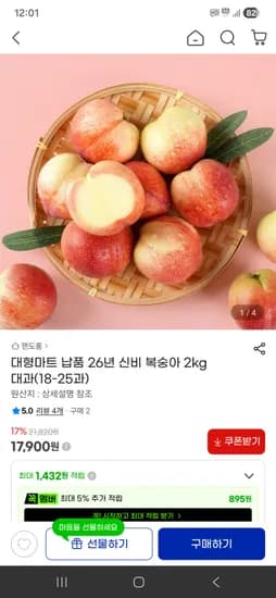 신비복숭아 2kg