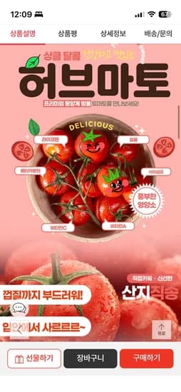 허브마토 방울토마토 5kg