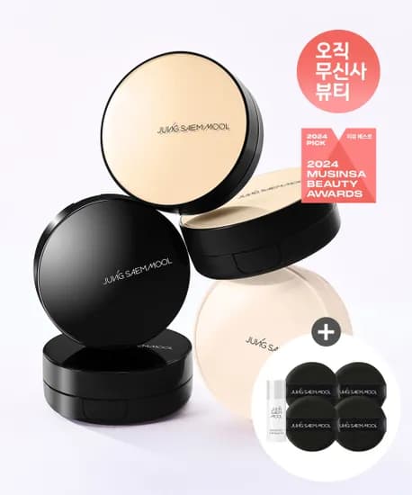정샘물 에센셜 스킨누더쿠션 본품+리필2+퍼프4개+베이스프렙 47,500원