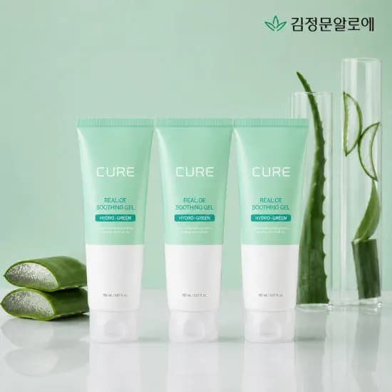김정문알로에 큐어 리알로에 수딩젤 150mL 3개